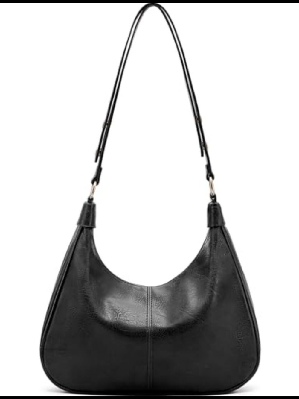 Vegan Leather Hobo Shoulder Bag Crossbody Purse Adjustable Strap Women